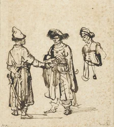 Three Orientals Conversing, c.1645